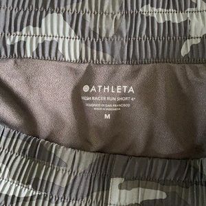 Athleta Camo Mesh Runner Short